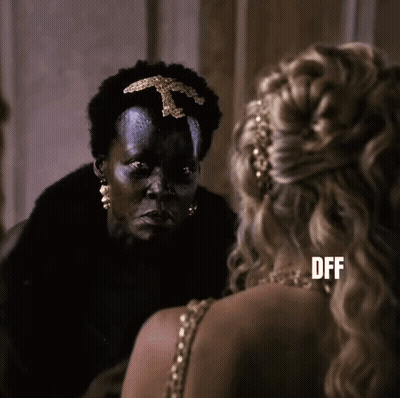 A Woman Is Looking At Herself In A Mirror And The Word Dff Is On The Bottom Right GIF