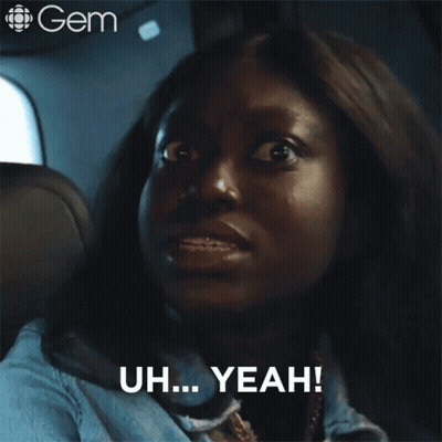 A Woman Is Making A Funny Face And Says Uh Yeah GIF