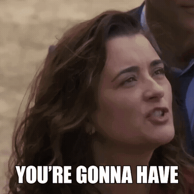 A Woman Is Making A Funny Face And Says You 'Re Gonna Have . GIF