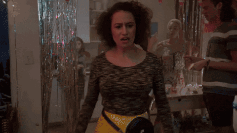 A Woman Is Making A Funny Face And The Words Friggin ' Rigged Are Below Her GIF