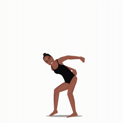 A Woman Is Playing Volleyball With A Wilson Ball In The Background GIF