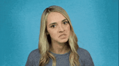 A Woman Is Pointing Her Finger At The Word Don 'T .. GIF