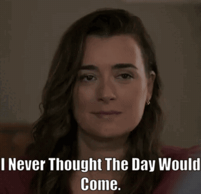 A Woman Is Saying I Never Thought The Day Would Come GIF