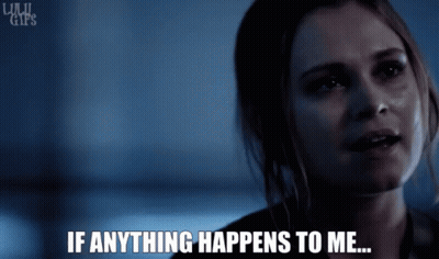 A Woman Is Saying " If Anything Happens To Me " GIF