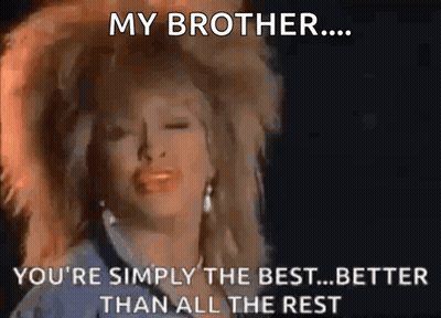 A Woman Is Singing A Song About Her Brother GIF