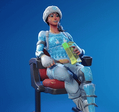A Woman Is Sitting In A Chair Holding A Bottle Of Water GIF