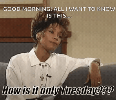 A Woman Is Sitting On A Couch With Her Head Resting On Her Elbow And A Funny Meme . GIF