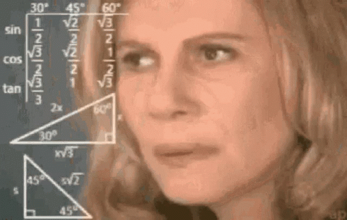 A Woman Is Standing In Front Of A Blackboard With Mathematical Equations . GIF