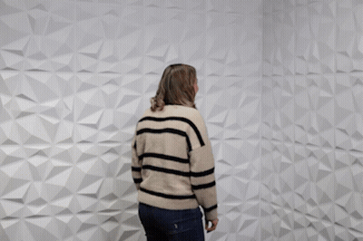 A Woman Is Standing In Front Of A White Wall And Says Oh Snap GIF