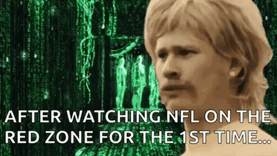 A Woman Is Watching NFL On The Red Zone For The First Time .. GIF