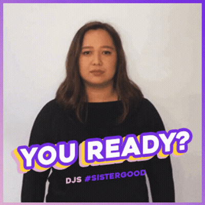 A Woman Is Wearing A Shirt That Says " You Ready " GIF