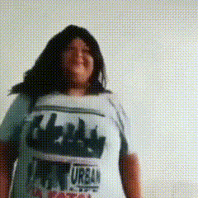 A Woman Is Wearing A T-Shirt That Says Urban GIF