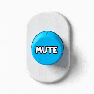 A Woman 'S Finger Is Pressing A Blue Button That Says Note GIF