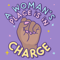 A Woman's Place Is In Charge GIF