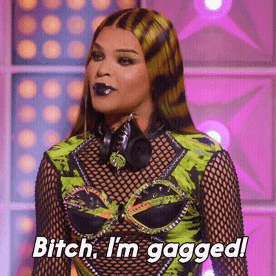 A Woman Says Bitch I 'M Gagged While Wearing Headphones Around Her Neck GIF
