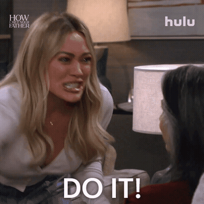 A Woman Says " Do It " While Talking To Another Woman GIF
