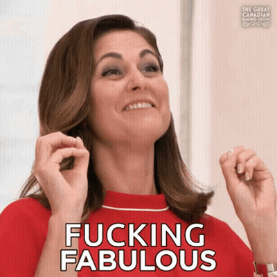 A Woman Says Fucking Fabulous While Looking Up GIF