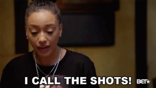 A Woman Says " I Call The Shots " On A Bet Advertisement GIF