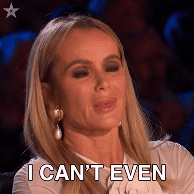 A Woman Says I Can 'T Even In Front Of Her Face GIF