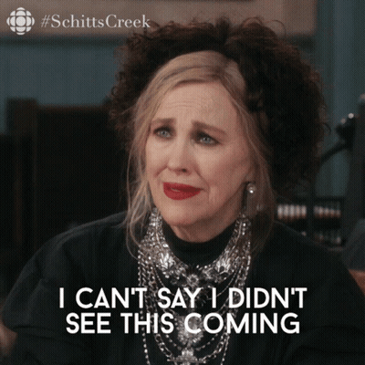 A Woman Says I Can 'T Say I Didn 'T See This Coming GIF