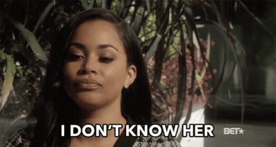 A Woman Says I Do N't Know Her Bet GIF