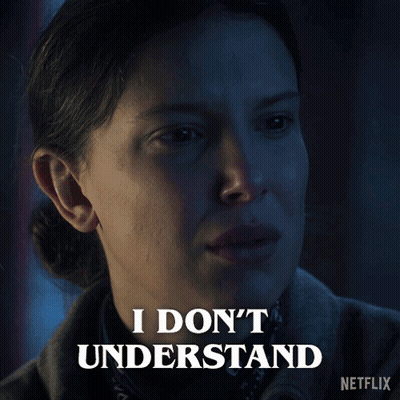 A Woman Says I Do N't Understand In A Netflix Advertisement GIF