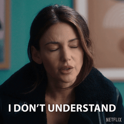 A Woman Says I Don 'T Understand In A Netflix Ad GIF