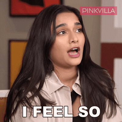 A Woman Says I Feel So Next To A Pinkvilla Logo GIF