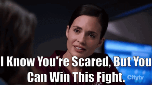 A Woman Says I Know You 'Re Scared But You Can Win This Fight Citytv GIF