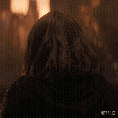A Woman Says I 'Ll Do It With A Netflix Logo In The Background GIF