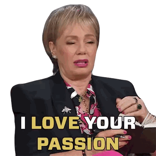 A Woman Says I Love Your Passion While Holding A Pen Sticker