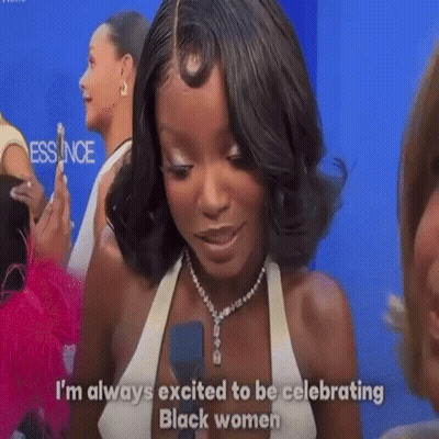 A Woman Says I 'M Always Excited To Be Celebrating Black Women In A Video GIF