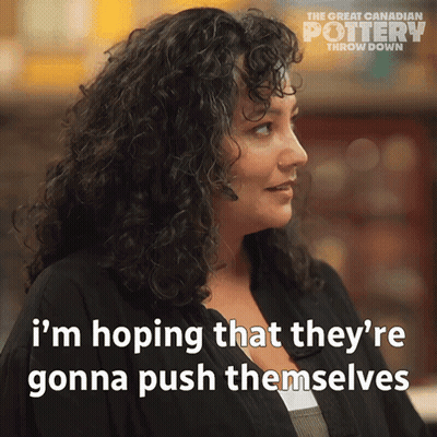 A Woman Says I 'M Hoping That They 'Re Gonna Push Themselves On A Poster GIF