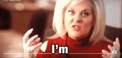 A Woman Says I 'M In A Red Sweater GIF
