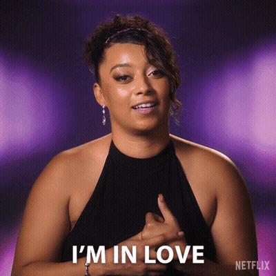 A Woman Says I 'M In Love With Her Hands Folded GIF