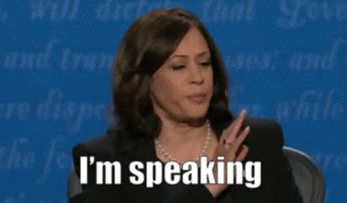 A Woman Says I 'M Speaking With Her Hands Up GIF