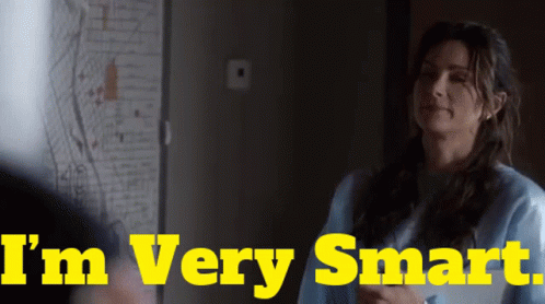 A Woman Says I 'M Very Smart In Yellow GIF