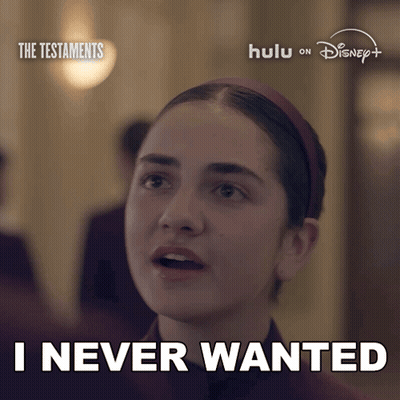 A Woman Says " I Never Wanted " In Front Of A Disney Logo GIF