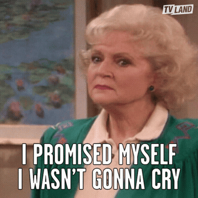 A Woman Says " I Promised Myself I Wasn 'T Gonna Cry " GIF
