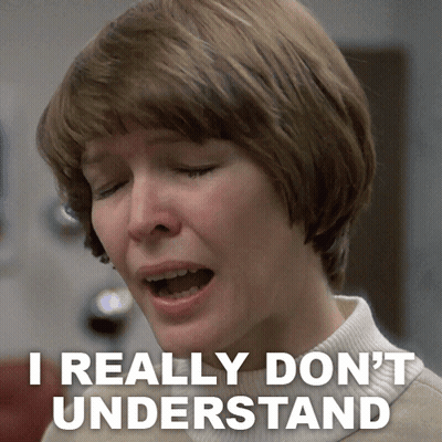 A Woman Says I Really Don 'T Understand With Her Mouth Open GIF