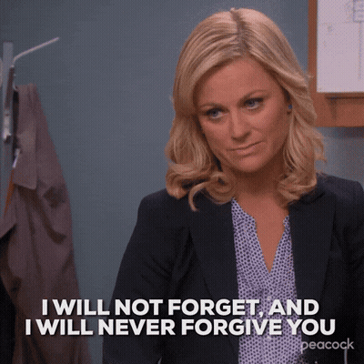 A Woman Says " I Will Not Forget " And " I Will Never Forgive You " GIF