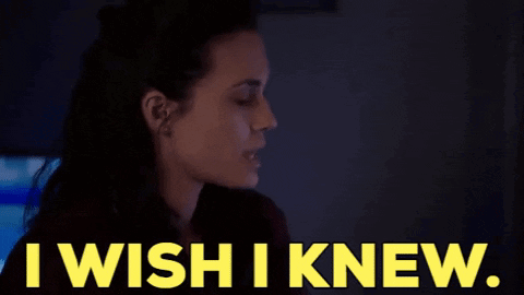 A Woman Says I Wish I Knew While Looking At A Computer Screen . GIF