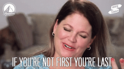A Woman Says If You 'Re Not First You 'Re Last In A Paramount Network Ad GIF