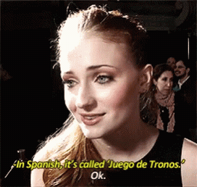 A Woman Says In Spanish It 'S Called " Juego De Tronos " GIF