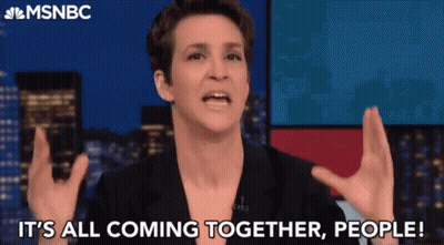 A Woman Says It 'S All Coming Together People In Front Of A Msnbc Logo GIF