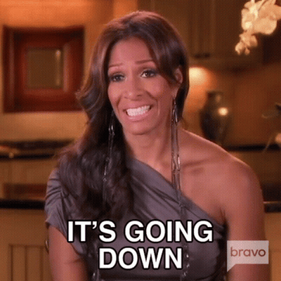 A Woman Says It 'S Going Down In A Bravo Ad GIF