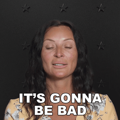 A Woman Says It 'S Gonna Be Bad In Front Of Stars GIF