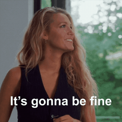 A Woman Says It 'S Gonna Be Fine While Looking Out Of A Window GIF
