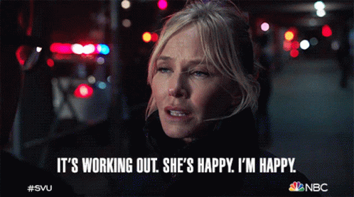 A Woman Says It 'S Working Out She 'S Happy I 'M Happy Nbc GIF