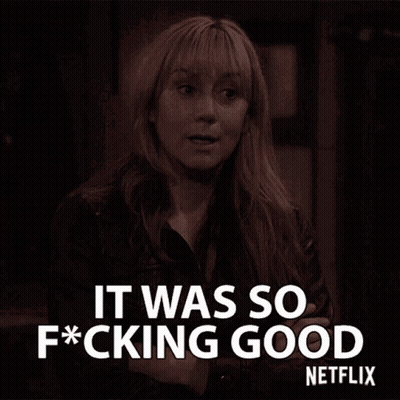 A Woman Says It Was So F * Cking Good In A Netflix Ad GIF